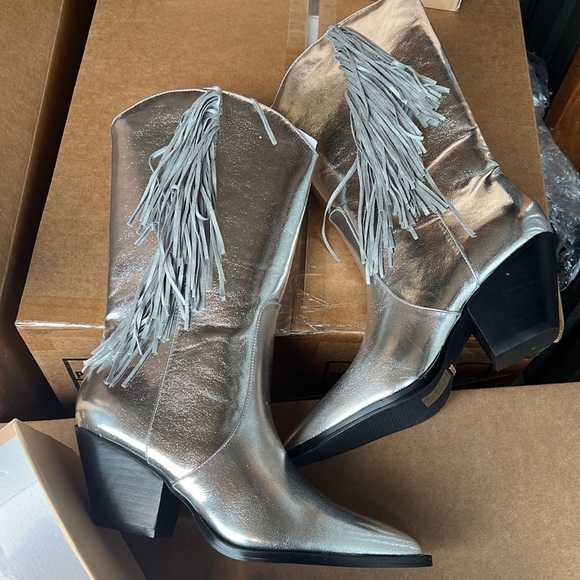 BILLINI ANDI SILVER METALLIC boots - Picture 2 of 6
